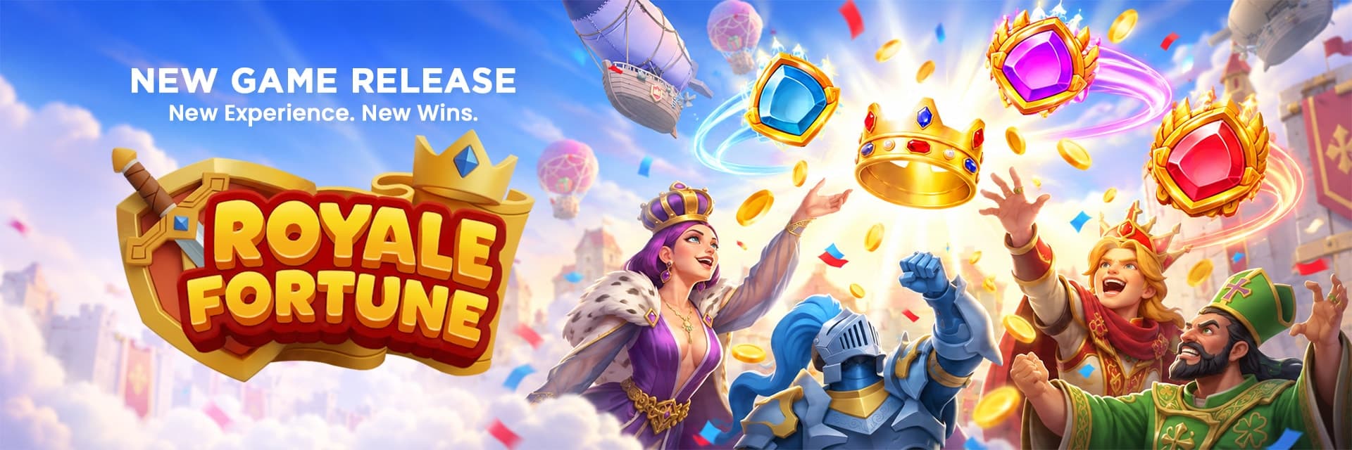 New game release — Royale Fortune. New Experience. New Wins.